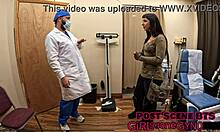 Selena Sativa Spreads for Intense Gyno Exam Probing
