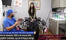 Selena Sativa Spreads for Intense Gyno Exam Probing