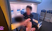 ca flight attendant serves blowjob and creampie pussy instead of meal