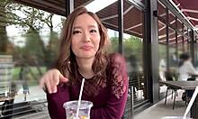 japanese big tits babe pole dances on huge cock part 1