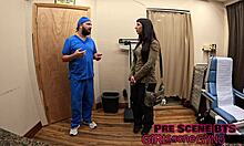 Selena Sativa Spreads for Intense Gyno Exam Probing