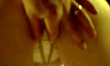 missredpussy ties rope bondage in panties masturbates her wet redhead pussy close up.