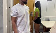 friends' playful antics explode into rough balcony orgy with crowd watching.