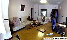 shy african ebony does pov blowjob anal at casting 😲🍑💦