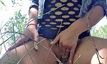 Blonde Teen Opens Extreme Wet Pussy Wide Outdoors So Horny!