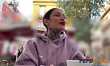 this 40yo alt tattooed mom auditions for primo cock in lara croft lingerie casting