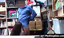 Store owner bends over for LP officer's cock instead of cash!