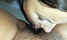 Waking My Stepmom with Tongue on Her Hairy Pussy Led to Intense Orgasm Kissing