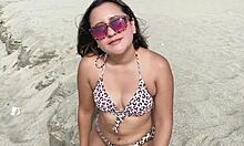 Stranger spies me at beach then convinces me to his place for wild rough fucking and ass shaking!