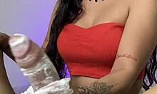 stepmom shaves her pussy then massages hard cock roleplay