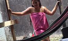 sexy latina neighbor flashes big ass no panties begs for massage turns into wild public fuck