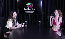 naughty interview turns into wild toy play and group sex with tattooed latina debora esteves