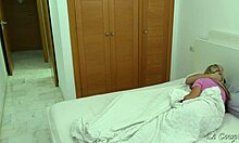 Wife's Horny Girlfriend Sneaks In for Morning Bedroom Watch