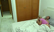 Wife's Horny Girlfriend Sneaks In for Morning Bedroom Watch