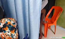 doctor fucks sexy teen bent over doggystyle with big cock as husband watches creampie her wet pussy