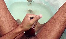 solo shower jerk off monster cock orgasm milk explosion 💦🍆
