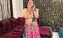 beautiful puja bhabhi sucks and fucks indian hunter's big rocket doggystyle
