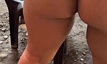 sexy latina neighbor flashes big ass no panties begs for massage turns into wild public fuck