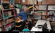 teen burglar caught by cops in garage knows their punishment tactics 😈🔥 stays quiet
