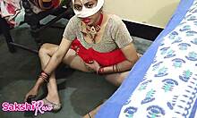 Wow! Jiju Catches Desi Bhabhi Shaving Pussy in Room. Hindi Dirty Talk!