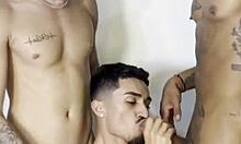 straight friend 30cm thick cock fucks virgin with me