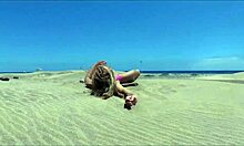 micro bikini dunes tease hides sasha bikeeva's perfect ass secrets