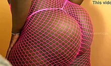 check out this huge bubble butt ebony shaking her fat ass in thong lingerie!