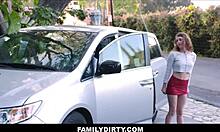 hey cute stepdaughter ellie eilish why beg stepdad for new car ride?