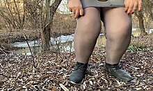 mature curvy milf unleashes her warm golden stream in intimate reveal