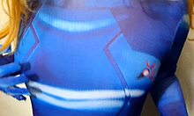 hey trans samus, wanna slap those soft tits with bbc dildo while lactating puffy nipples?