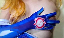 hey trans samus, wanna slap those soft tits with bbc dildo while lactating puffy nipples?