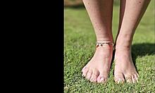 hotwife's little foot in shoes teased and tickled by cuckold