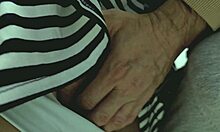 !! watch this horny stranger shove his cock under her skirt panties and explode in crowded bus chaos !!