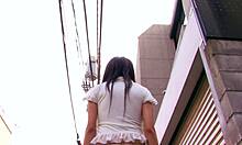 Mmf Threesome Pounds Skinny Japanese Slut In Miniskirt
