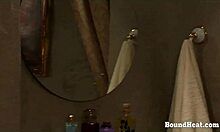 after bath dominating mistress inspects bound teen slave