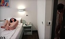 Hot Wife Fucks Hotel Neighbor In Passionate MMF Threesome Creampie