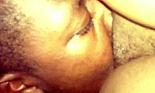 wanna dive tongue deep into this skinny chocolate pregnant pussy?