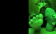 18 year old sexy teen girl's bare feet and toes preview close-up for foot fetish lovers