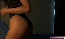 Sexy Fit Indian Pounds Black Lingerie Post Christmas Party