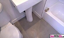 kinky teen stepsis begs to ride stepbro's huge throbbing dick