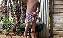 pretinha novinha sucks cock and gives tight ass outdoor without wife seeing