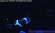 Scarlett Johnson Pounds Rough Blacklight Creampie Sex
