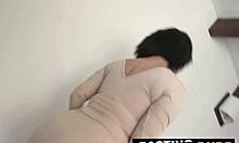 big tits ass latina model stripped rough pounded monster cock couch casting!