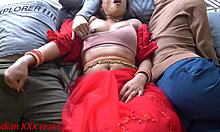 Desi Indian step mom spreads pussy for step son missionary creampie quickie with dirty talk.