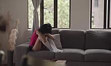 Why's this foxy teen crying as bro deflowers her tight pussy?