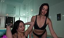 eva gold surprises lover leo casanova eva murkovski anna esman double deepthroat blowjob bathroom