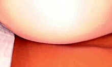 Stepdad stretches tight Japanese teen pussy with creampie loads