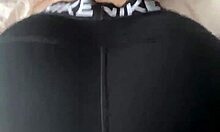 Big Ass Nike Pro Leggings Tease Leads To Tight Pussy Penetration
