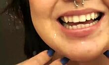 Dessa's Quick Oral Cumshot Facial Backstage