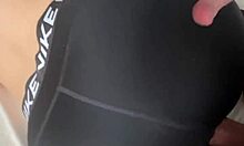 Big Ass Nike Pro Leggings Tease Leads To Tight Pussy Penetration